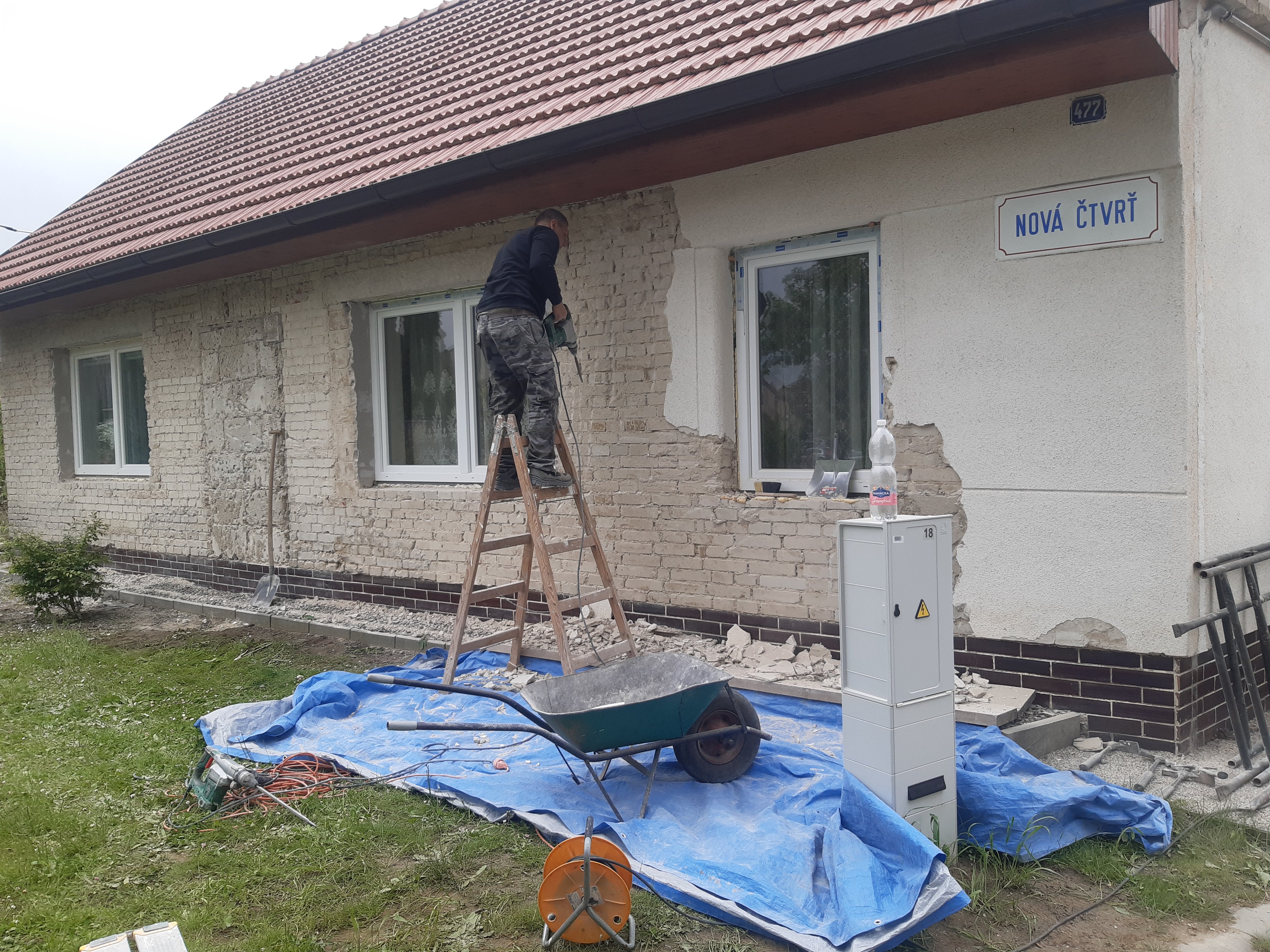 Rekonstrukce rodinného domu v Polešovicích - stav před realizací